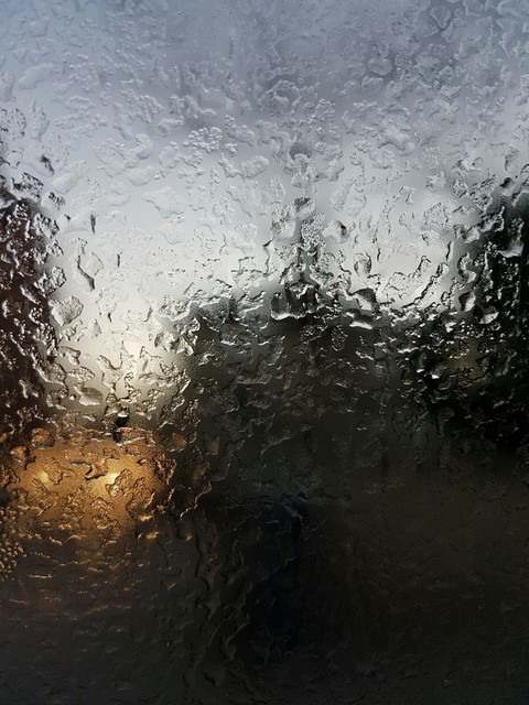 ice on window