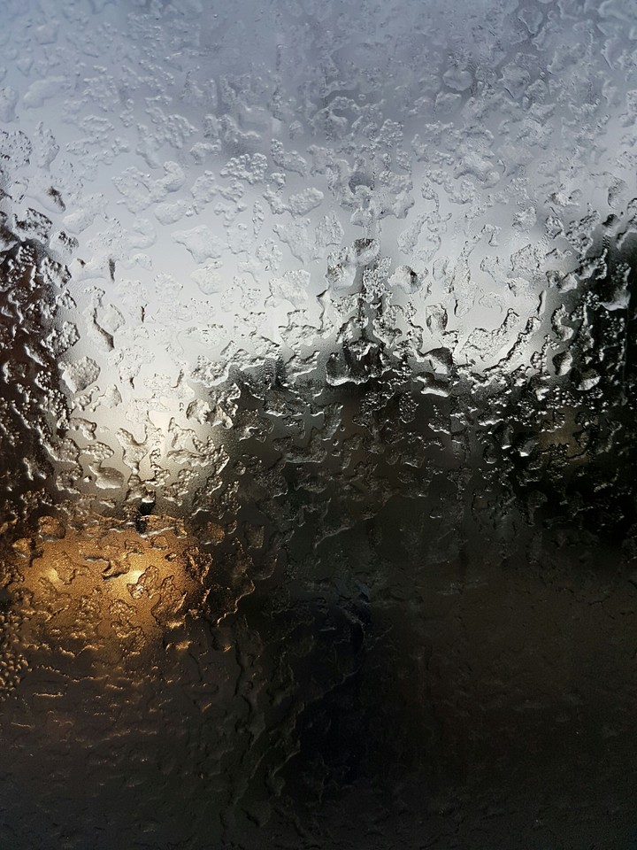 ice on window