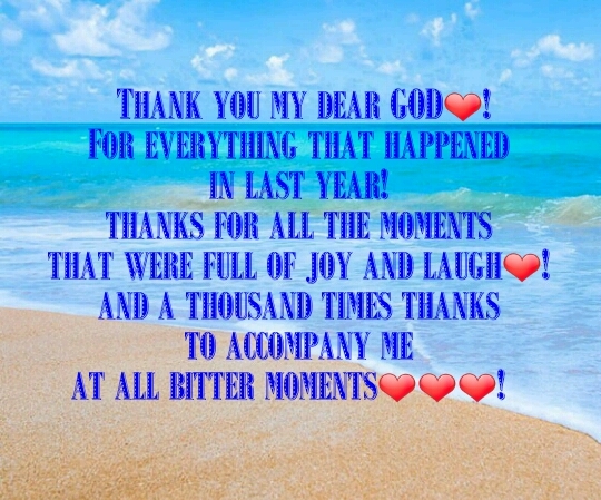 thanks my dear for everything❤