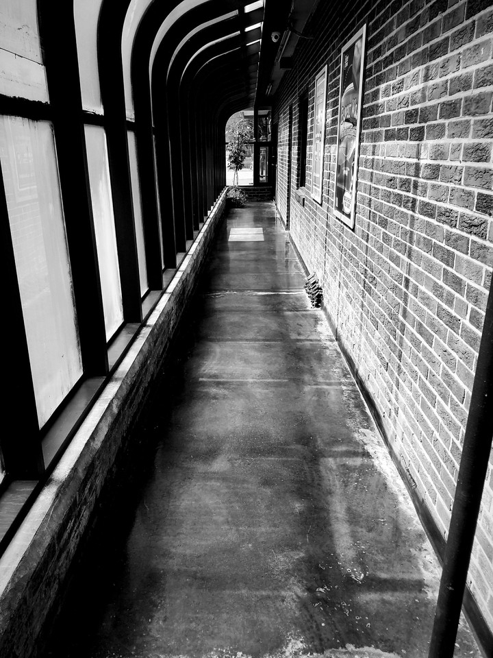 car wash hallway