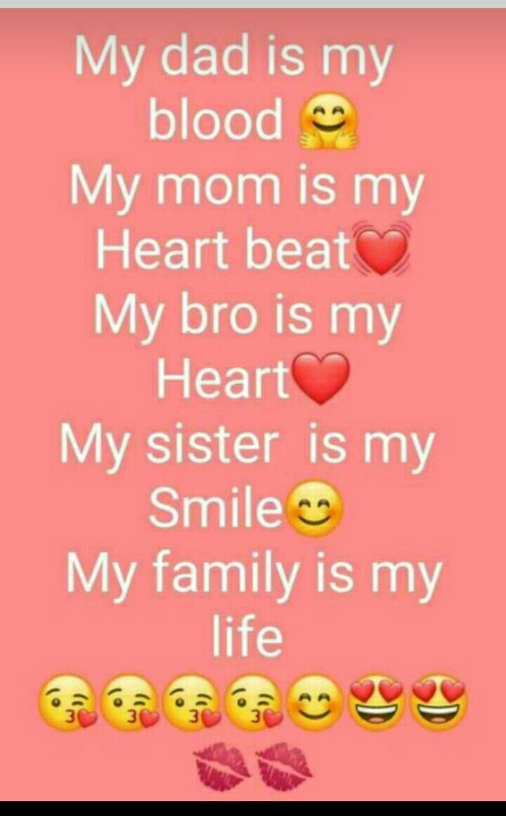 who is your family   comments pliz