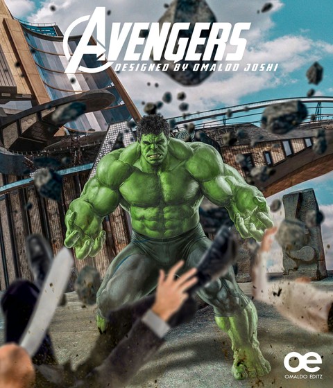 Marvel Avengers - The incredible Hulk photoshoped Wallpaper