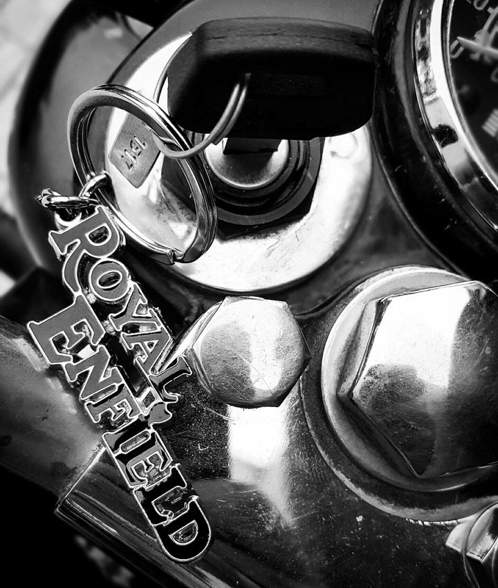 vintage bike key chain
