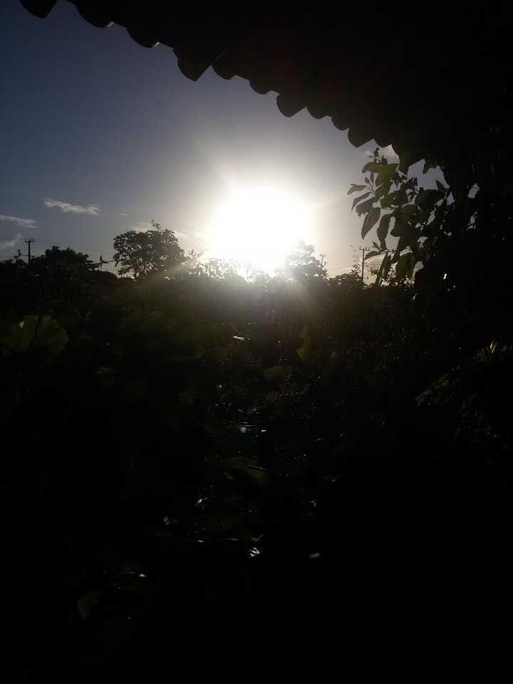 Entardecer.