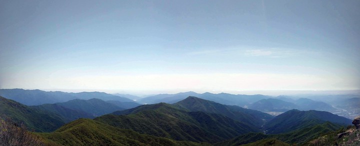 Panorama view of Jirisan(Mt.), South Korea