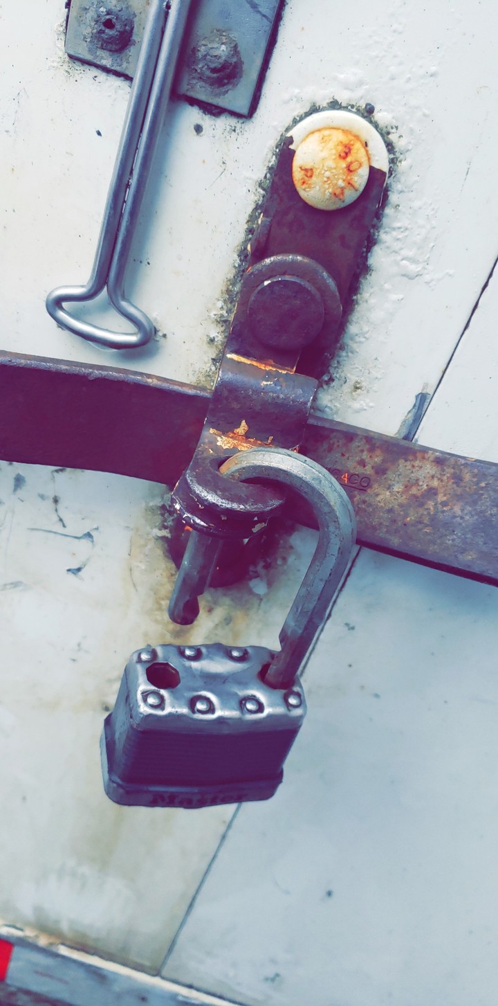 opened lock