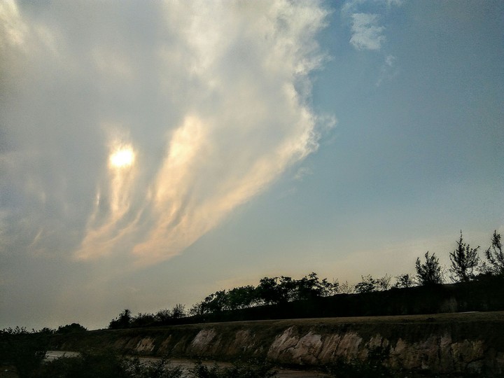 Sun Behind clouds