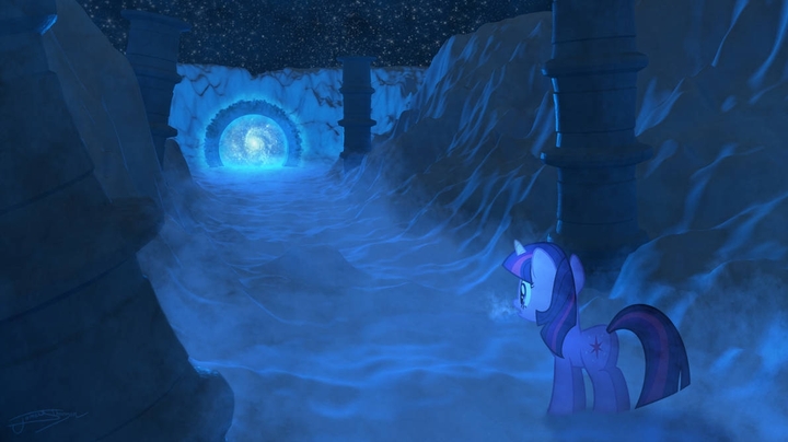 Twilight Sparkle And A Portal