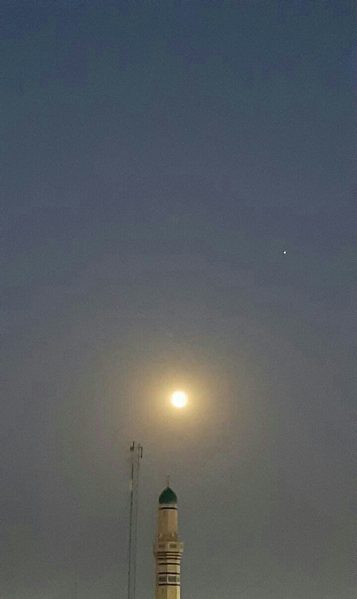 the moon and a star