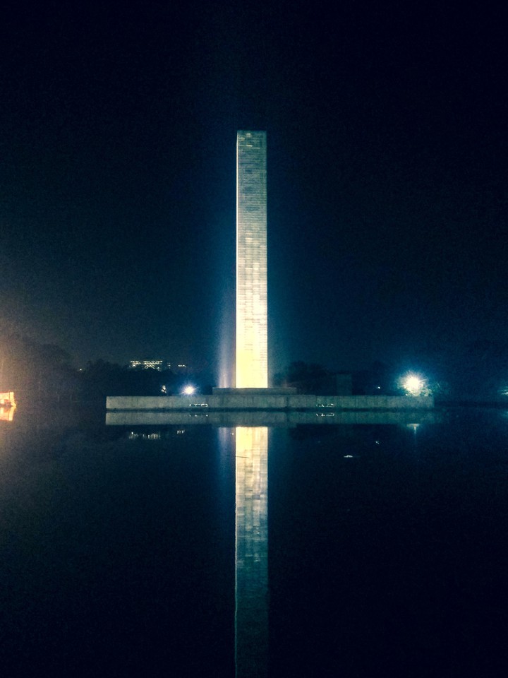 100 M long glass tower, Independence monument