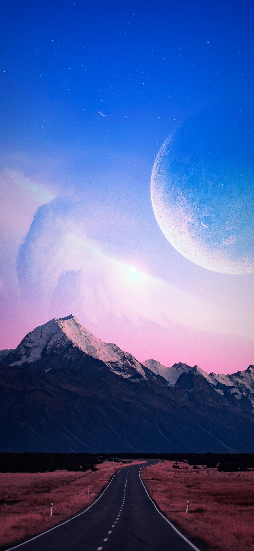 обои dusk, horizon