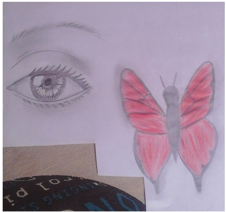 Eye and butterfly