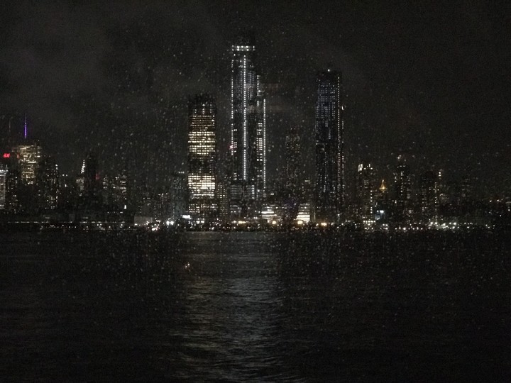 rainy night in New York City