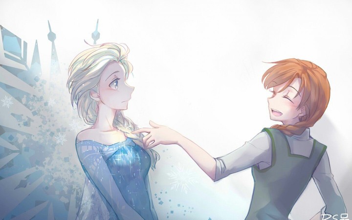 Elsa and Anna  frozen