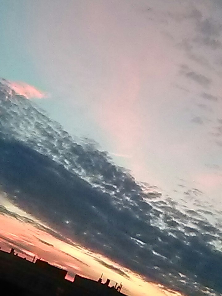 pink and orange sky,  afternoon