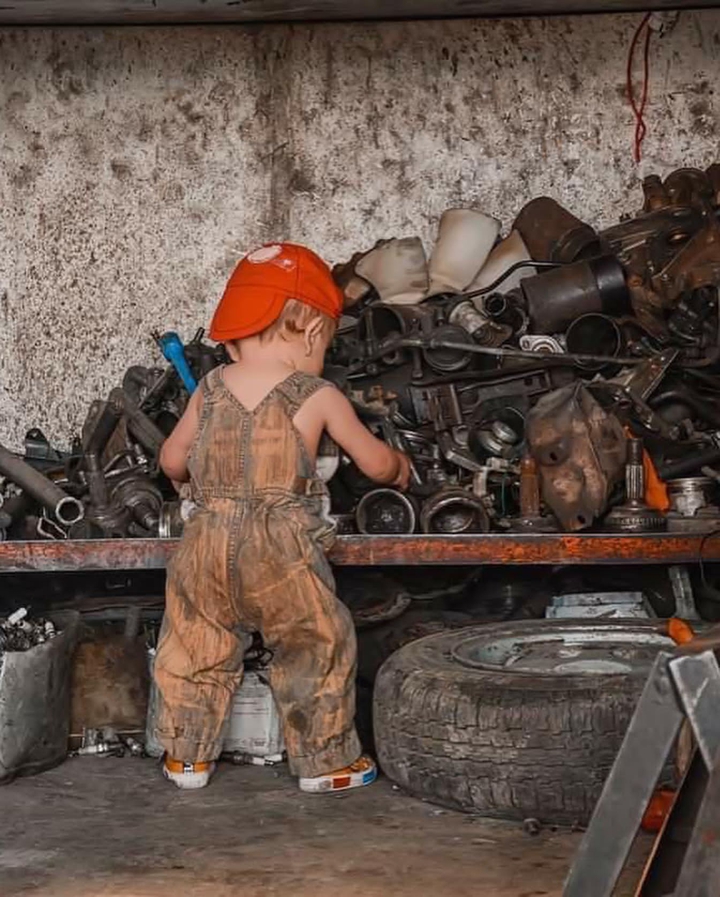 Lovely mechanic baby
