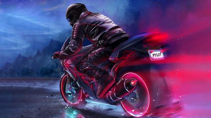 Retrowave Biker