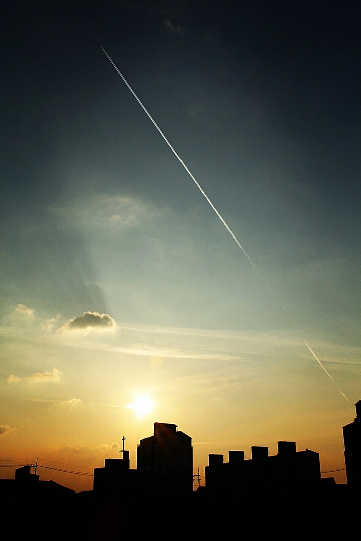 sunset in India
