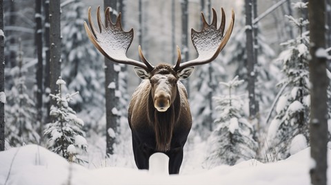 Moose, reindeer achtergronden