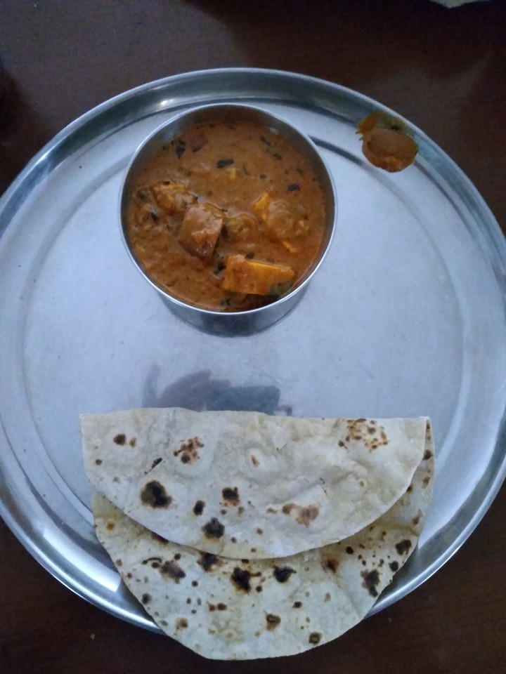 roti and paneer