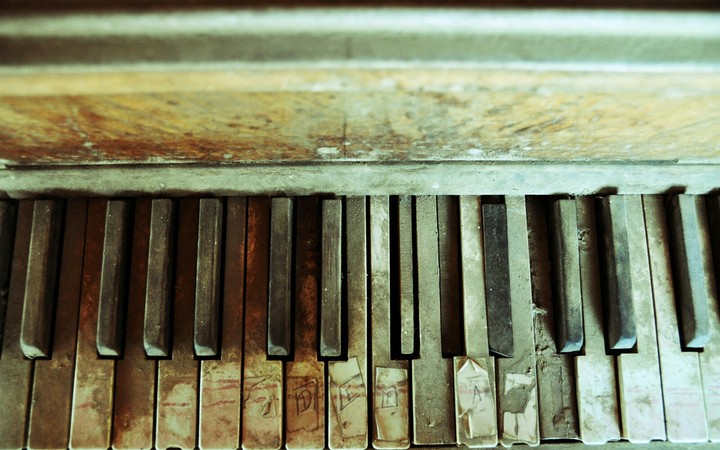 old piano