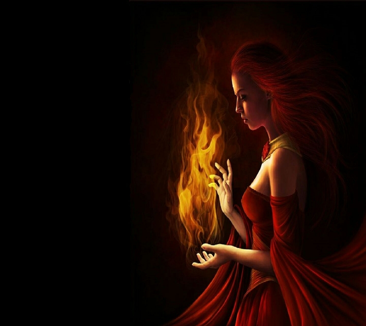Fire woman