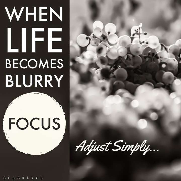 When Life becomes Blurry, FOCUS