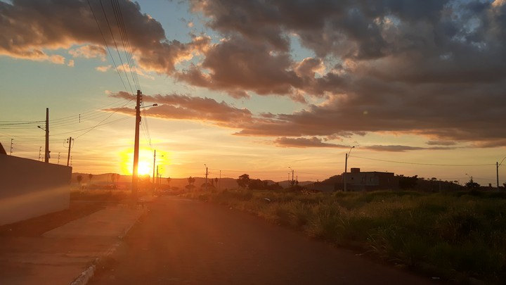 pôr do sol