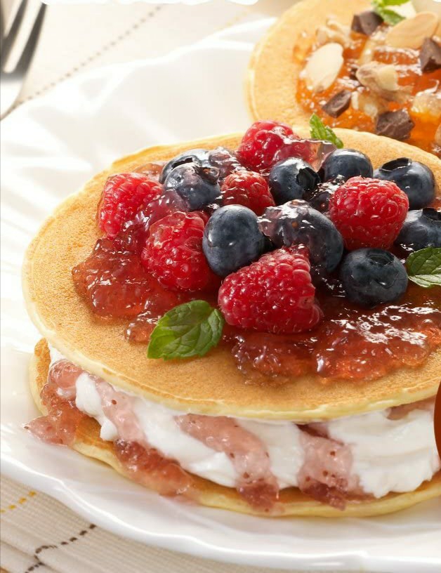 pancake cream 'sandwich'