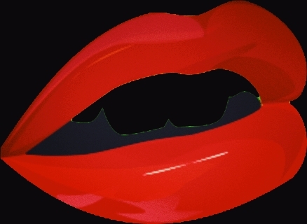 ruby red lips