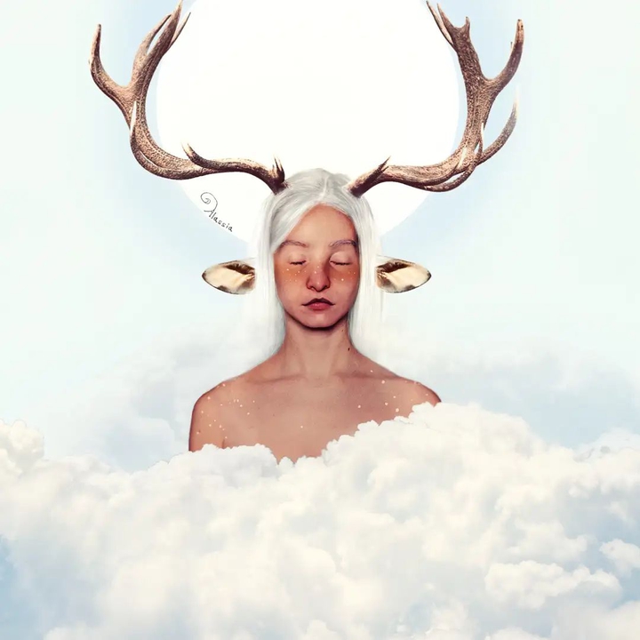 Angelic deer hybrid