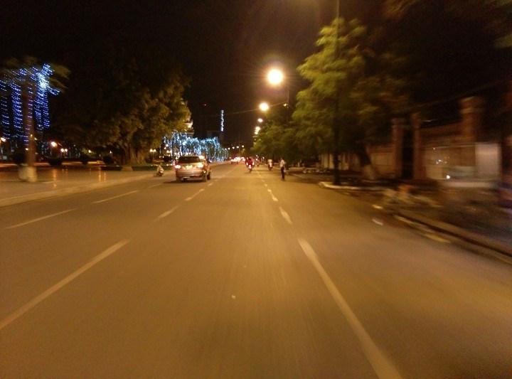 Night time in Phnom Penh Cambodia