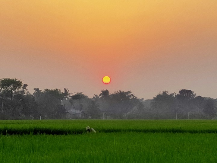 Village evening time