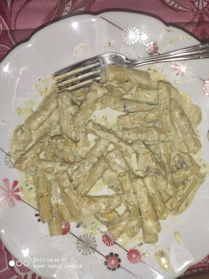 my Alfredo pasta