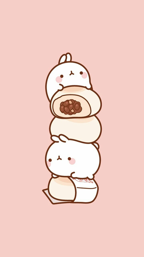 cute rabbit with buns