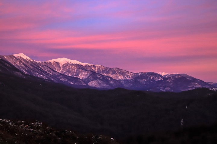 mountain sunset