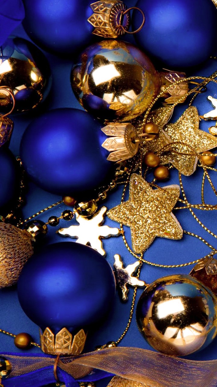 le palline di natale  blu