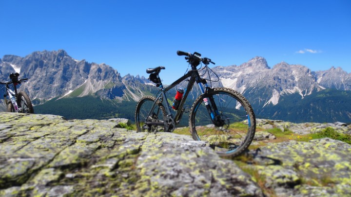 my bike on the top