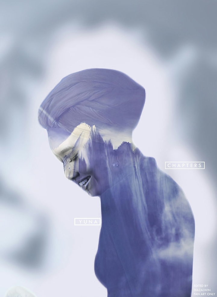 yuna fan art double exposure