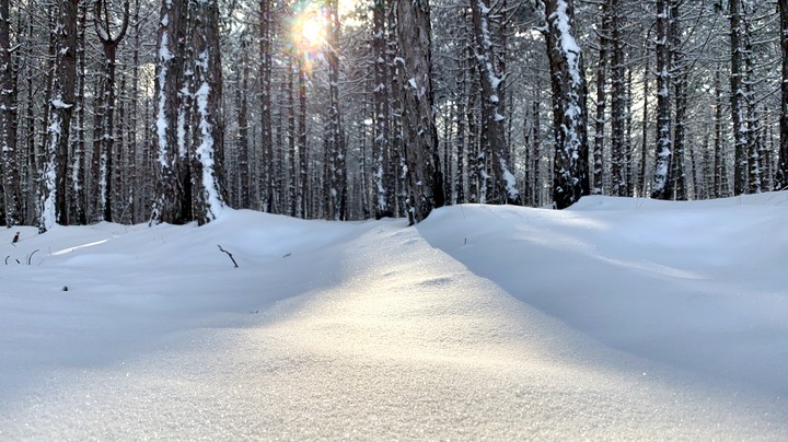 snow and sun