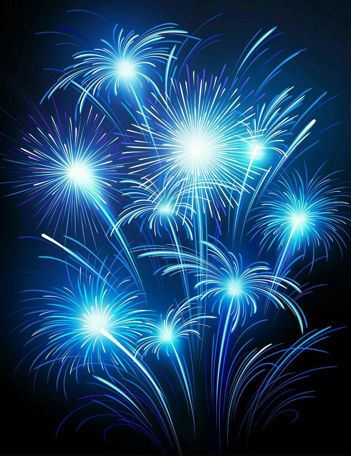 blue firecrackers