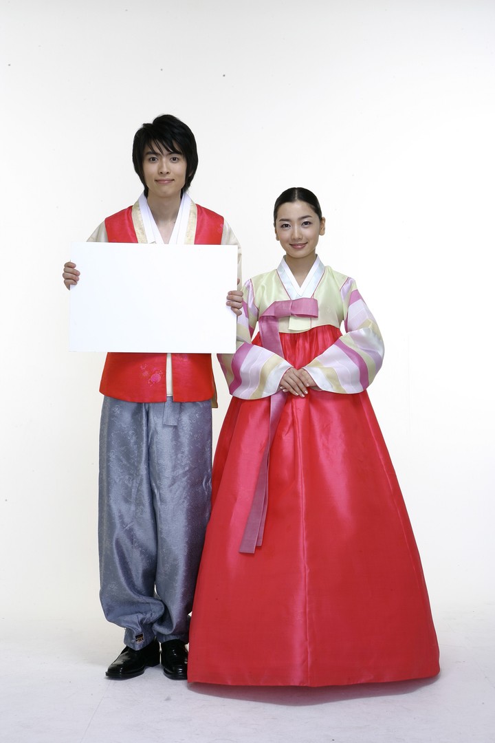 Couple in Korean Dress