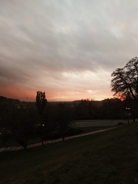 Grey sunset