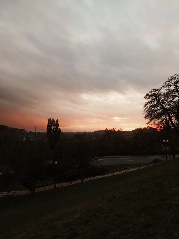 Grey sunset