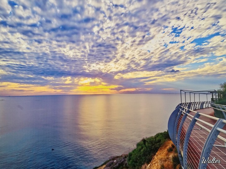 mediterranean sea sunset