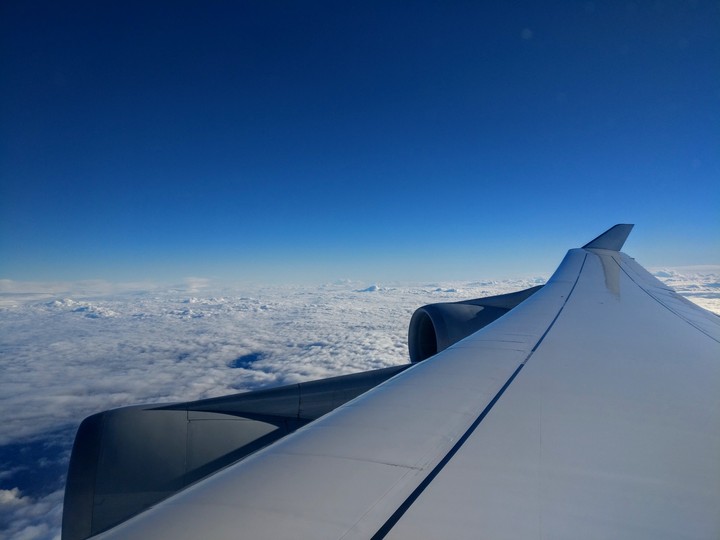 Somewhere in the air