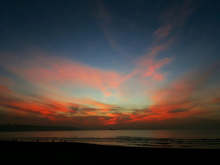 Sunset in red