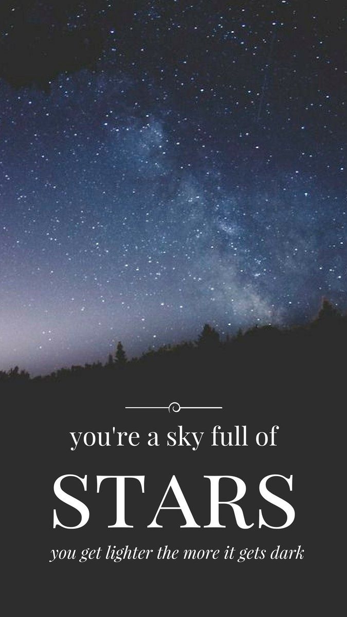 a sky full of stars