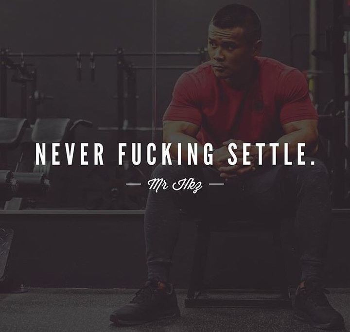 never settle