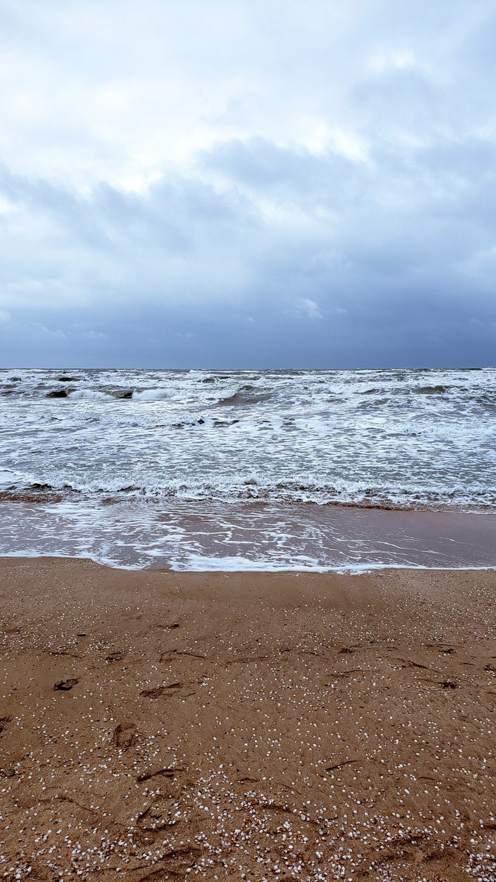 Azerbaijan. Baku. Caspian sea  16.12.2018